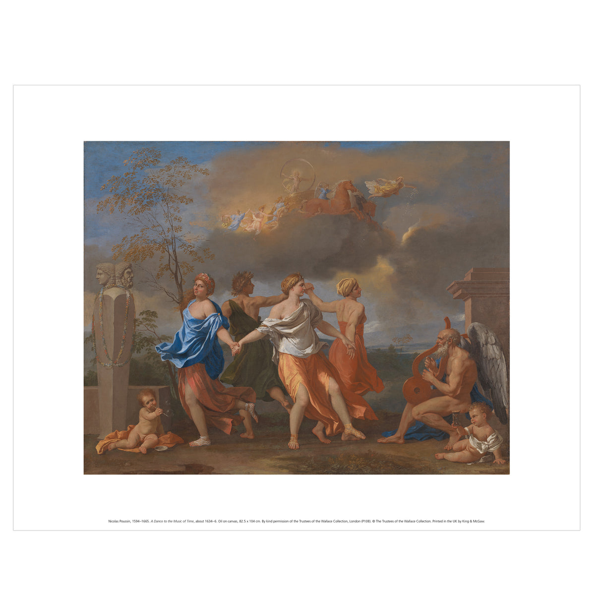 Poussin Print -  A Dance To The Music Of Time