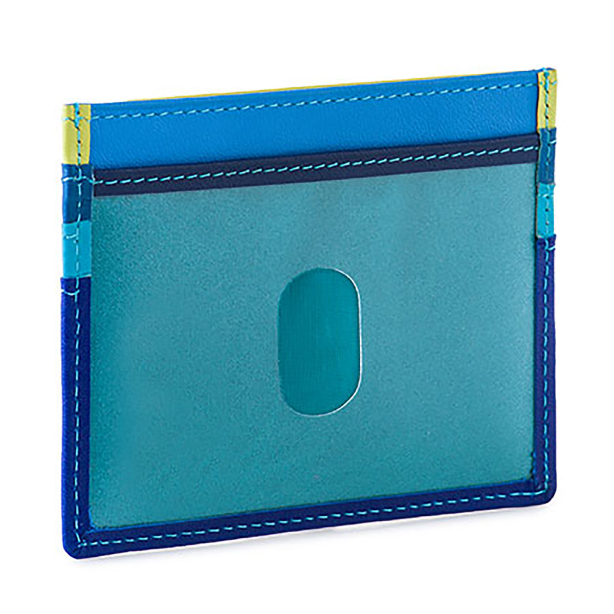 Colorful Leather Credit Card Holder- Seascape | Getty Store