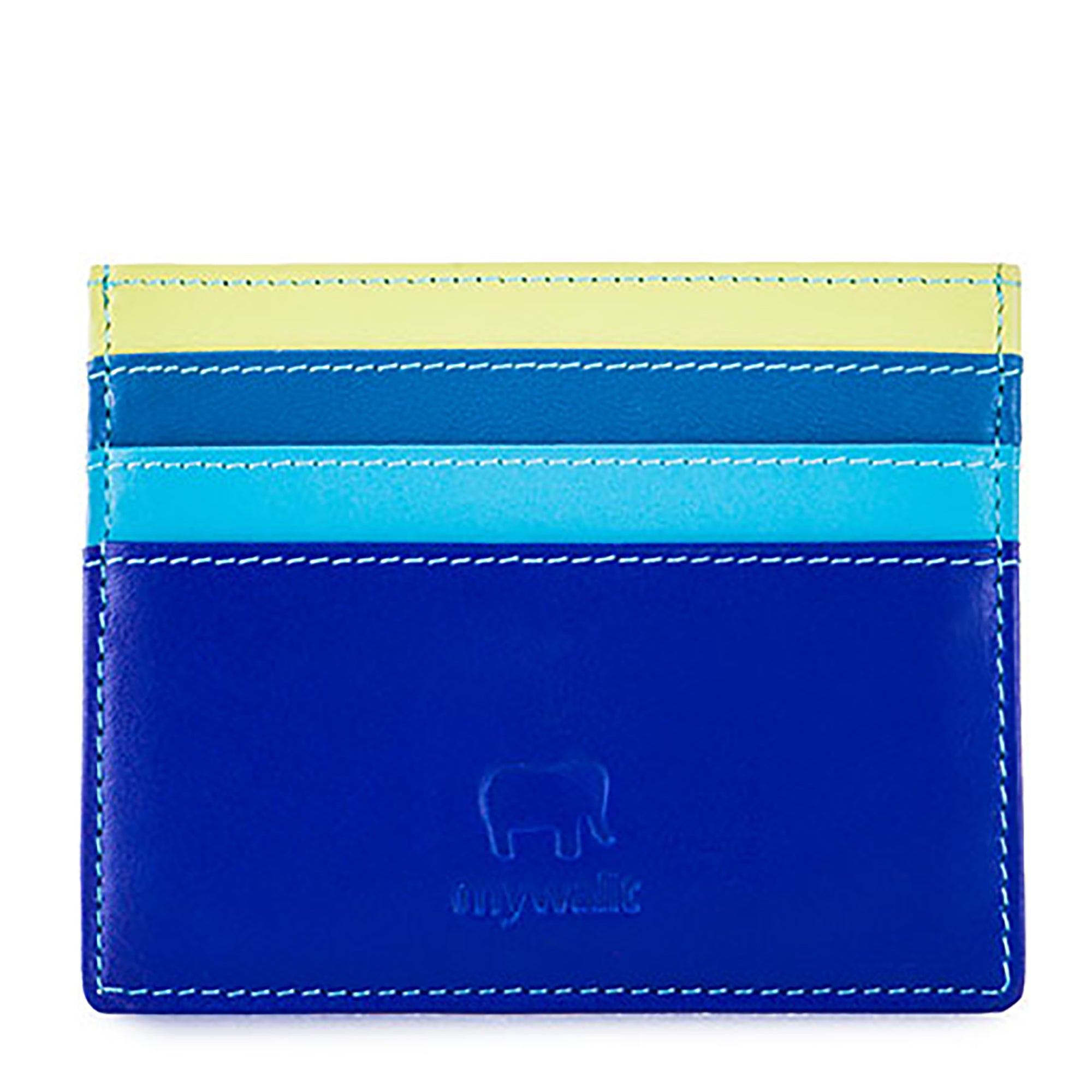 Colorful Leather Credit Card Holder- Seascape | Getty Store