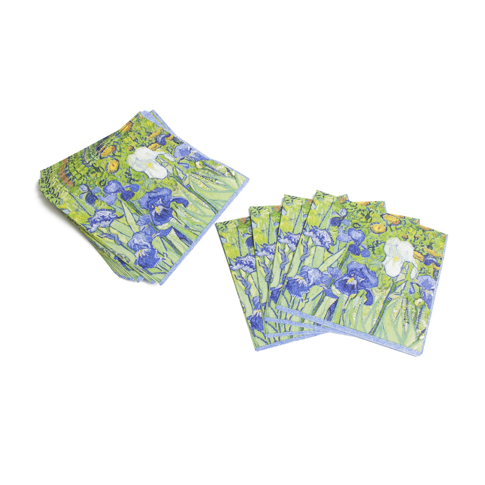 Van Gogh Irises Paper Cocktail Napkins | Getty Store