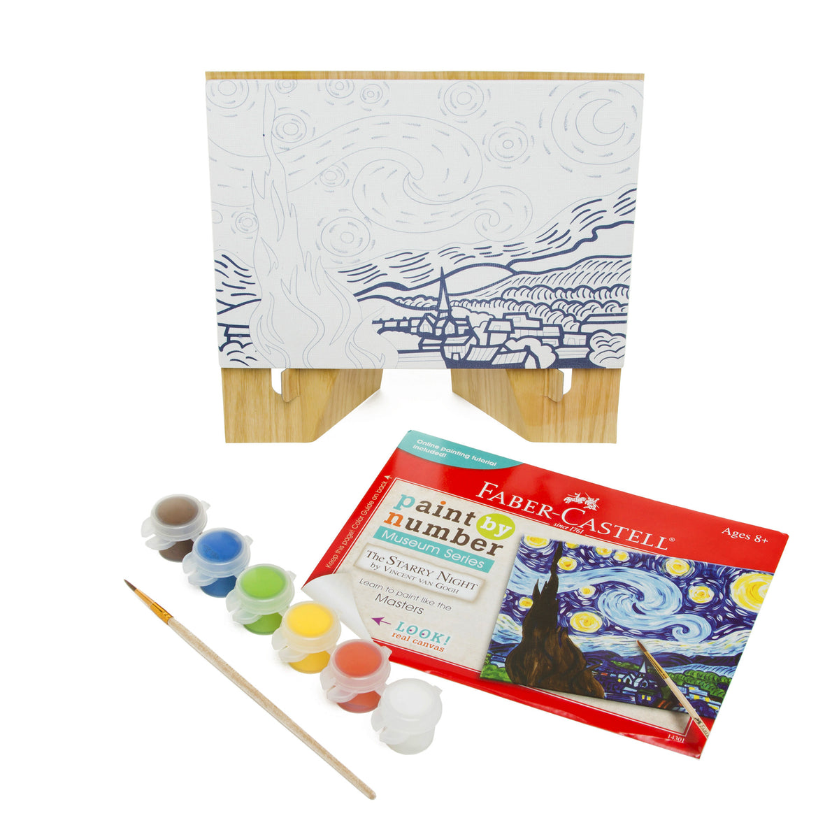 Paint by Number Guided Art Set- Starry Night by Vincent Van Gogh | Getty Store