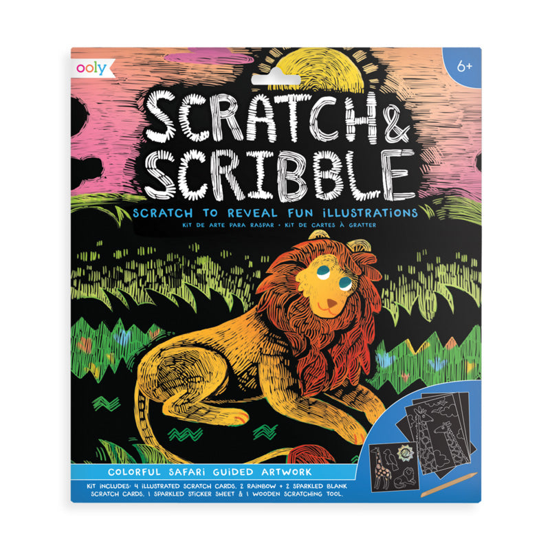 Scratch Art Animals Colorful
