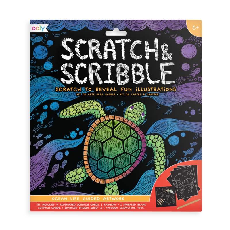 Scratch and Scribble Kit - Ocean Life