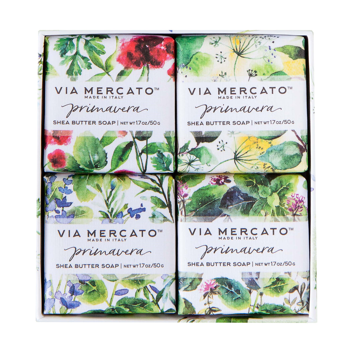 Via Mercato Primavera Soap Set - Fresh Herbs