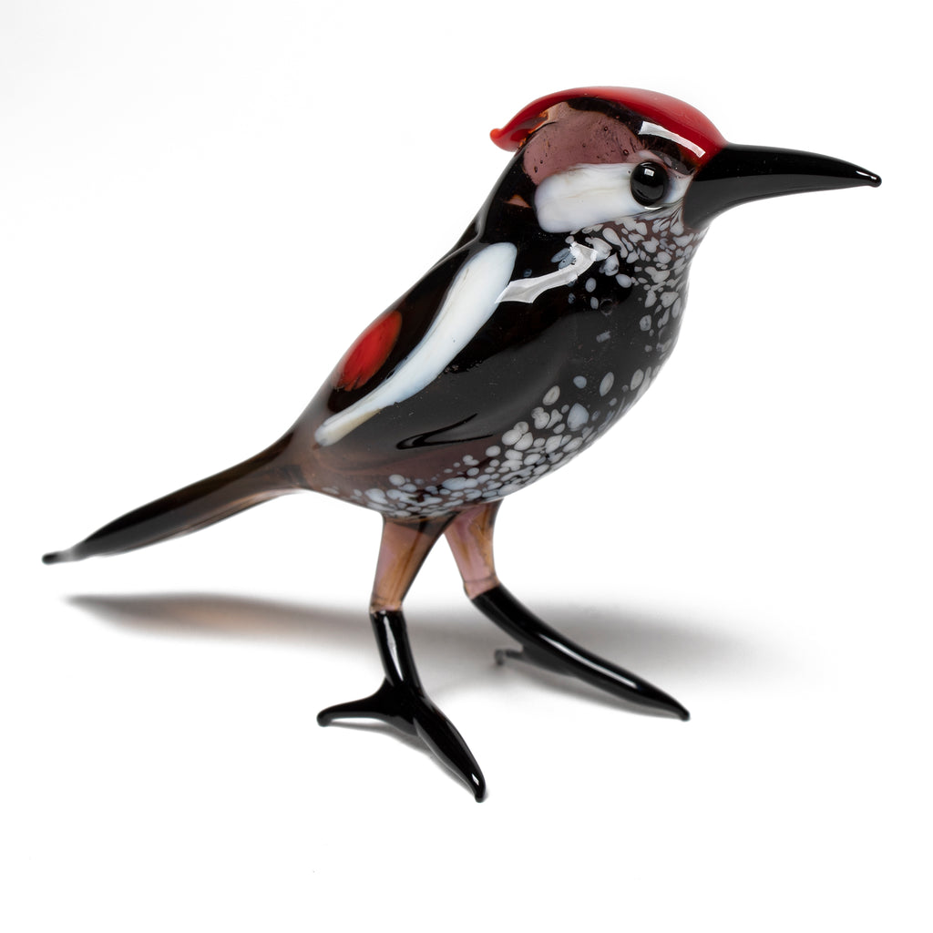 Art Glass Bird - Woodpecker - Getty Museum Store