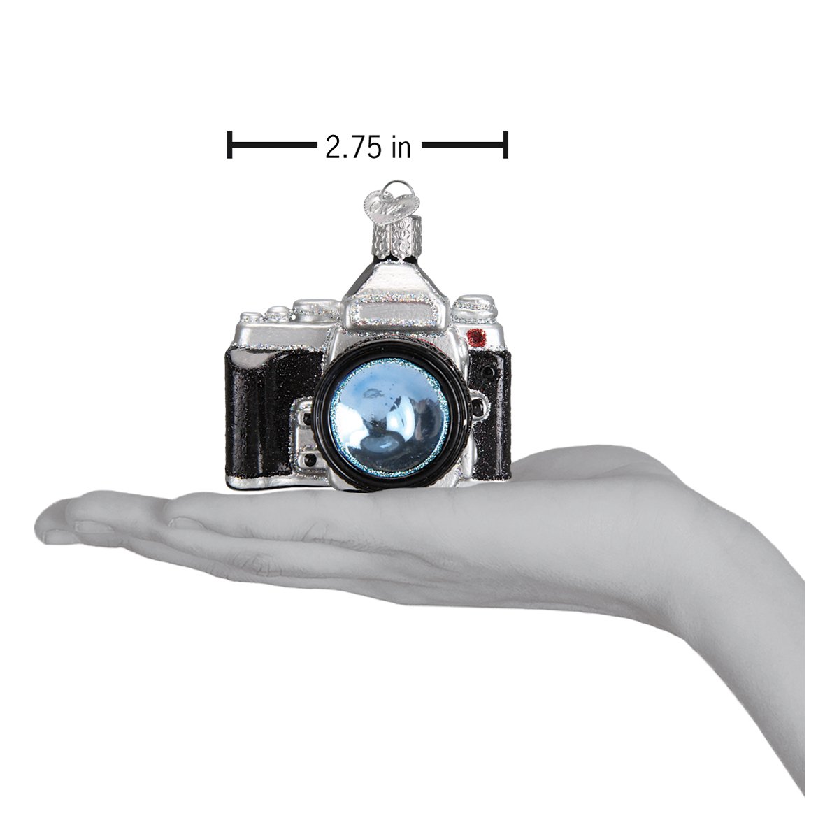 Handblown Glass Ornament - Camera