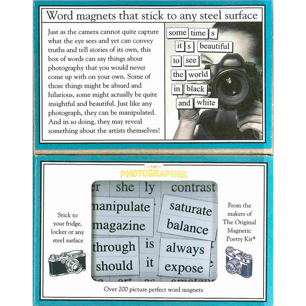 Magnetic Poetry Set- The Photographer | Getty Store