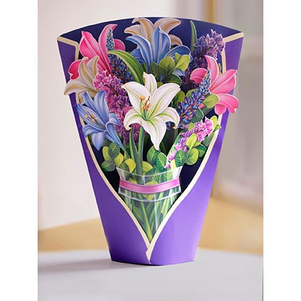 Lilies and Lupines Pop-up Notecard