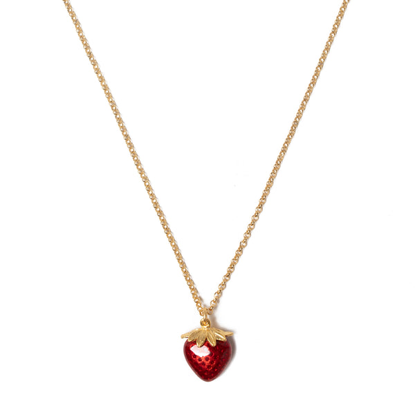 Petite Strawberry Pendant - Getty Museum Store