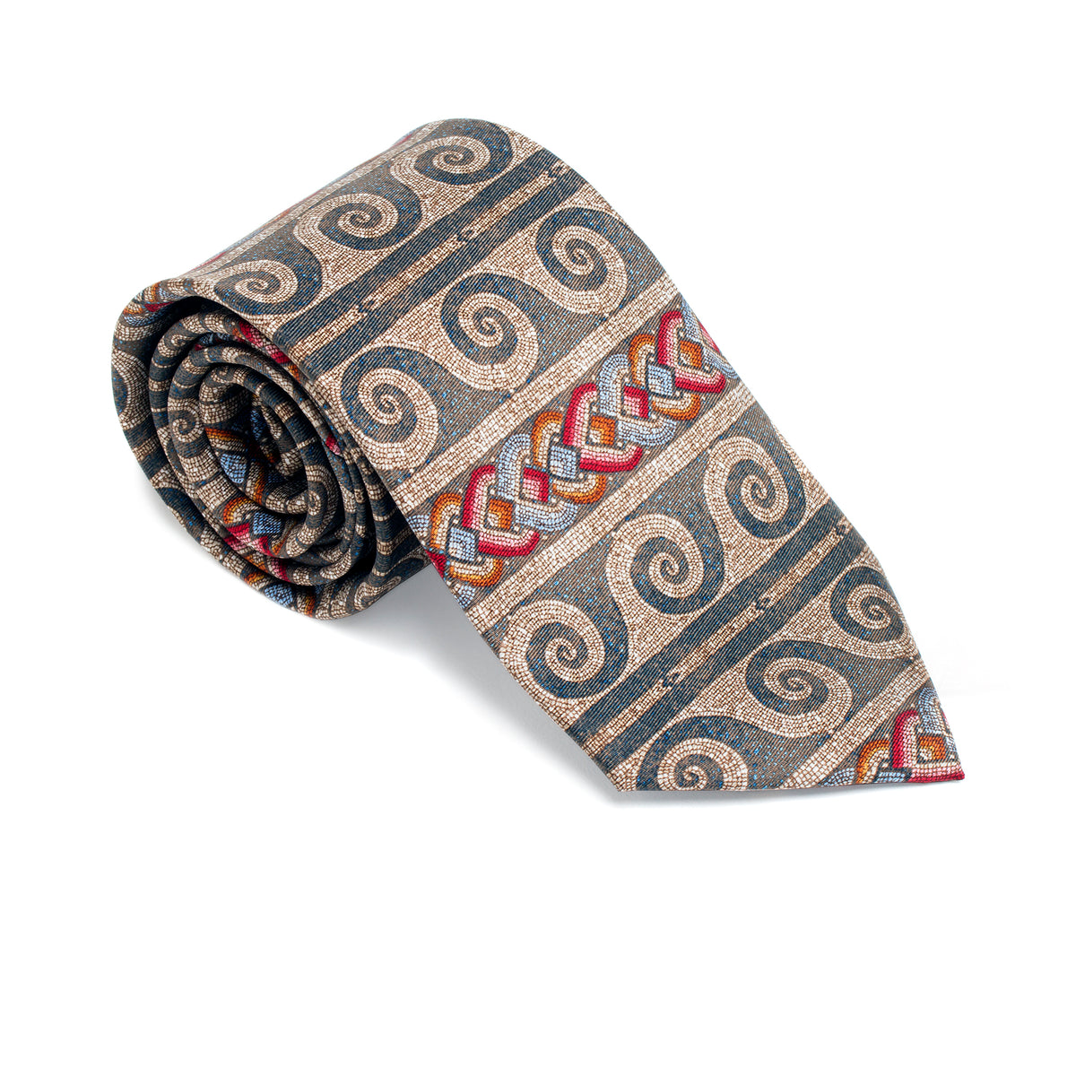 Roman Mosaic Pattern Silk Tie | Getty Store