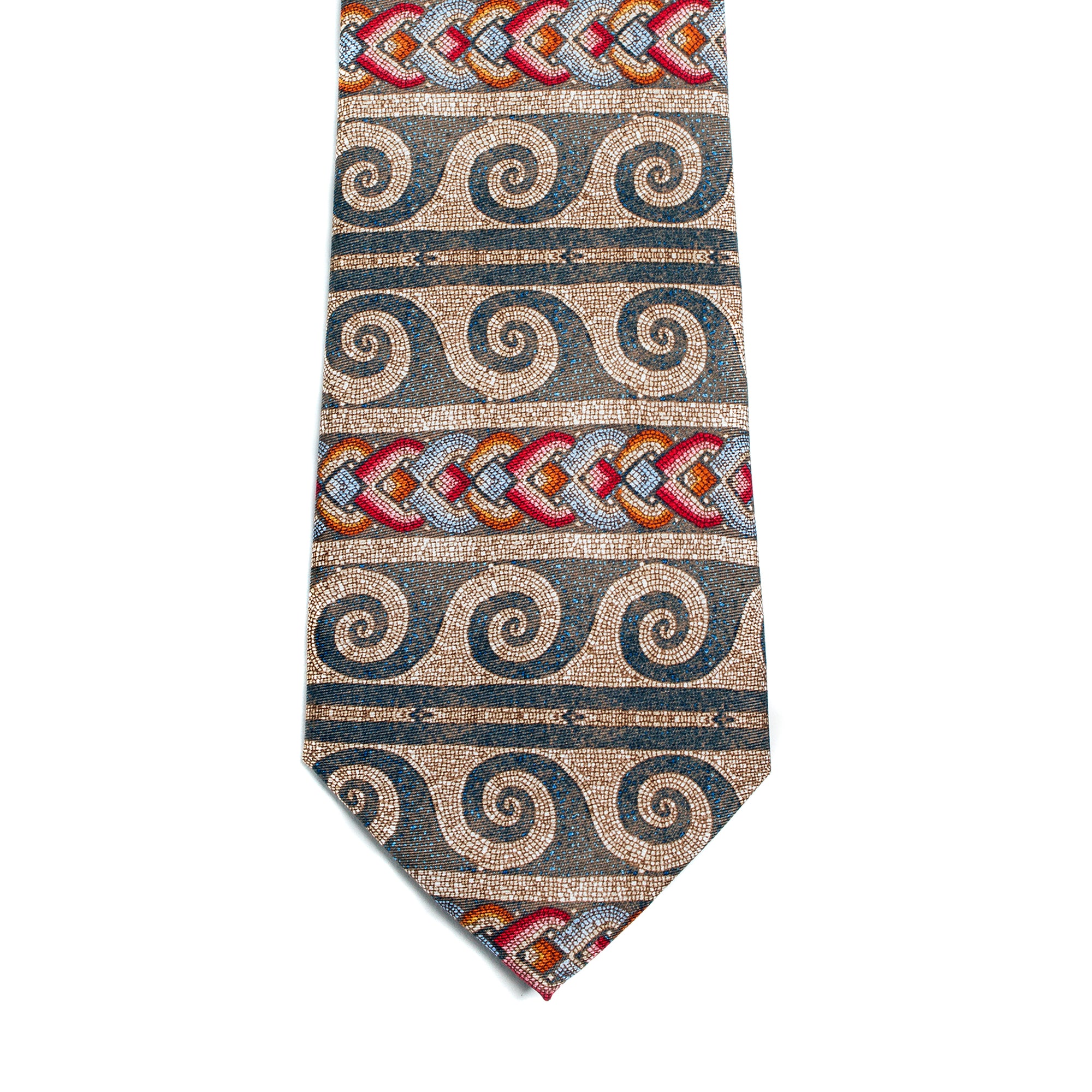 Roman Mosaic Pattern Silk Tie | Getty Store