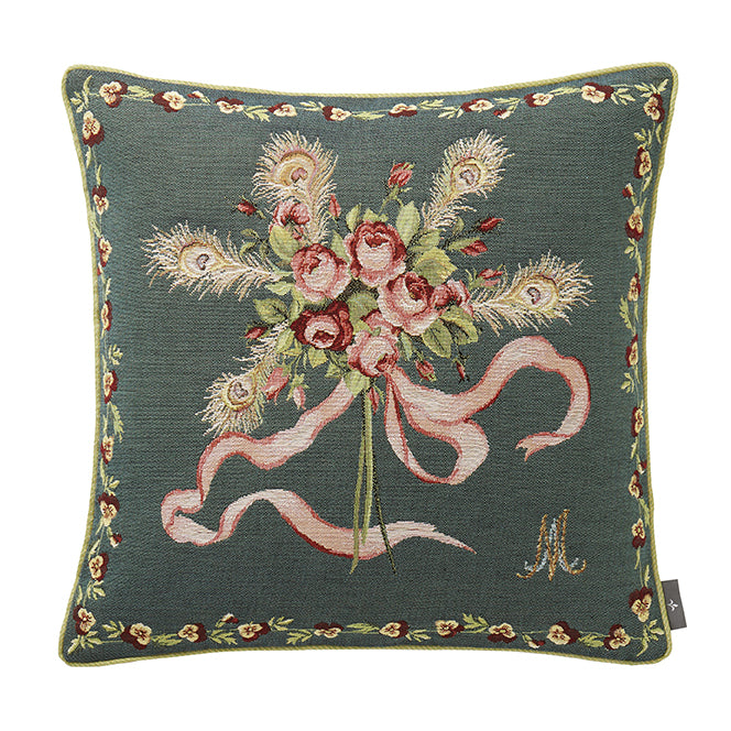 Rose Bouquet Tapestry Pillow