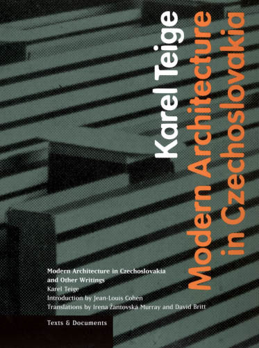 Modern Architecture in Czechoslovakia and Other Writings | Getty Store