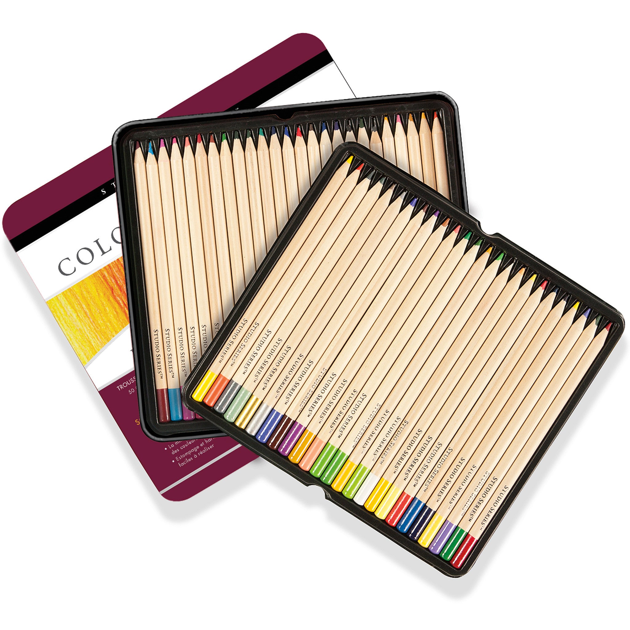 Colored Pencils Black Edition, Set of 50 - The Art Store/Commercial Art  Supply
