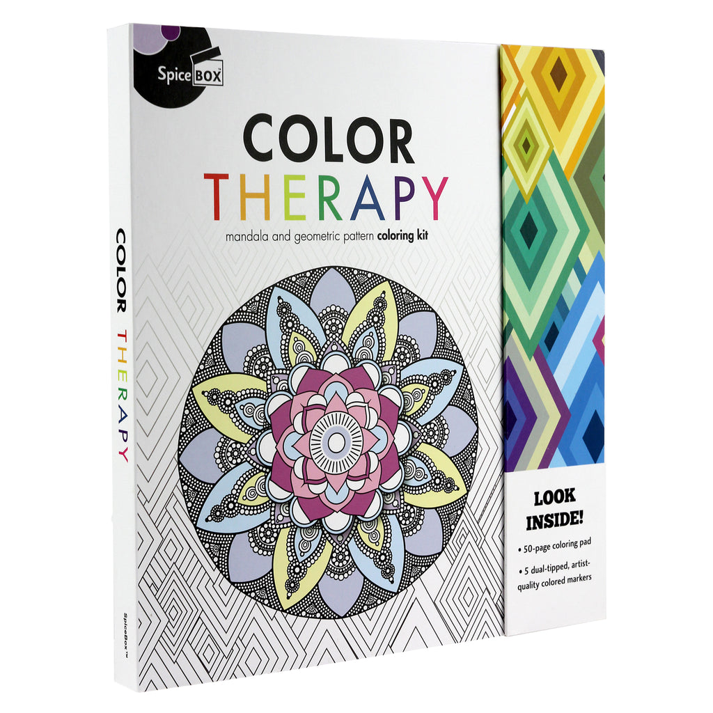 Color Therapy Fine Tip Adult Coloring Markers (Set of 16)