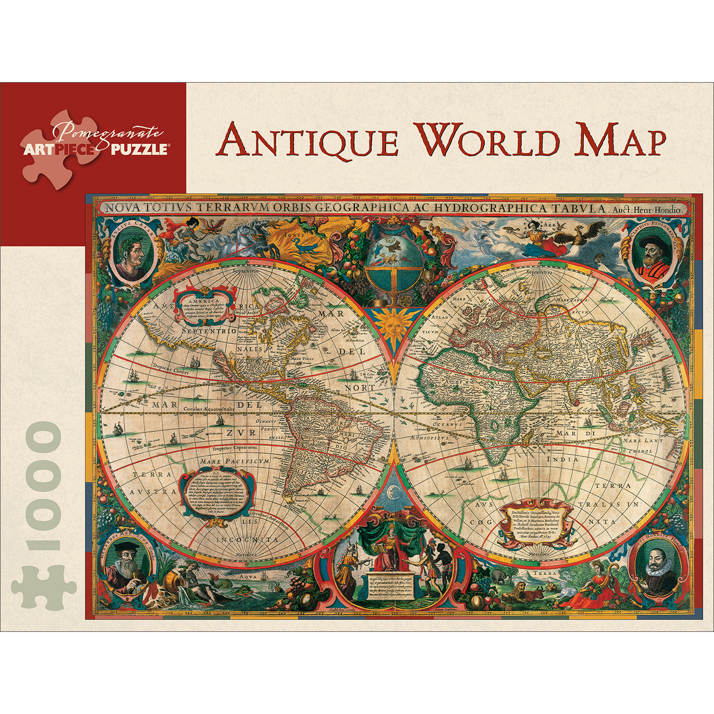 Antique World Map Puzzle- 1000 Pieces | Getty Store