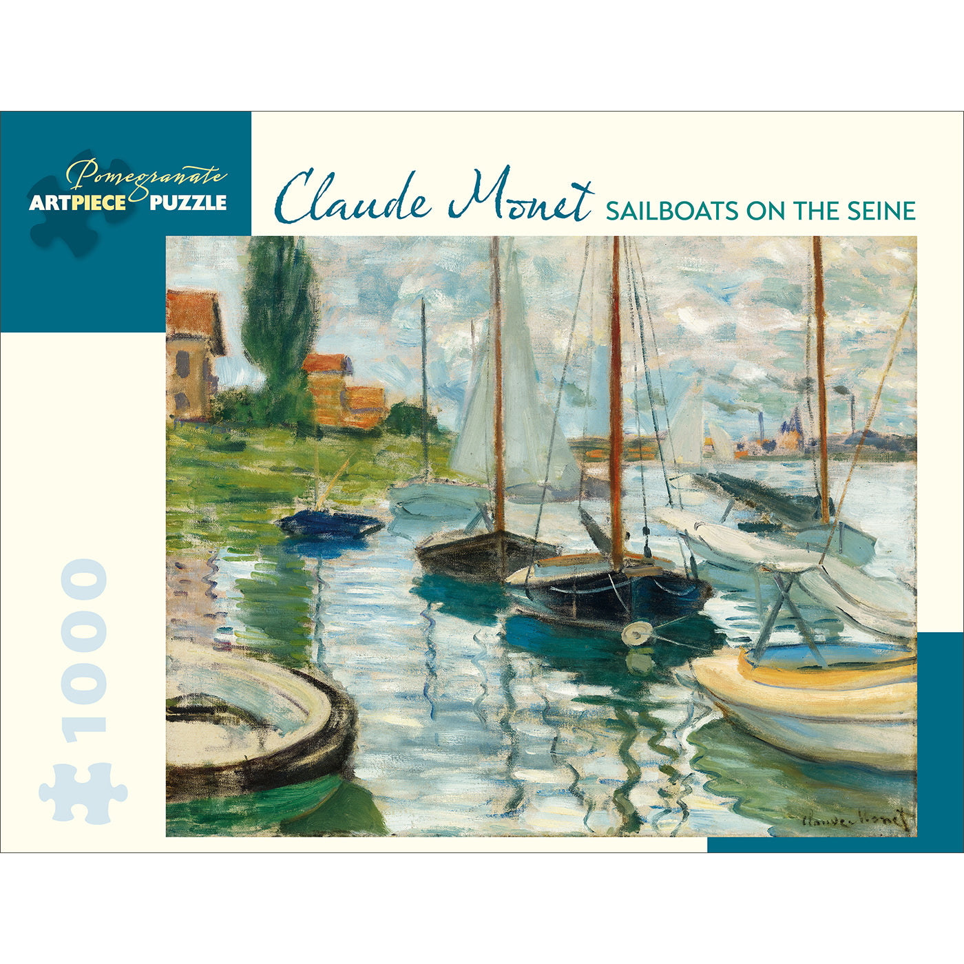 Monet's Sailboats on the Seine Puzzle- 1,000 Pieces | Getty Store