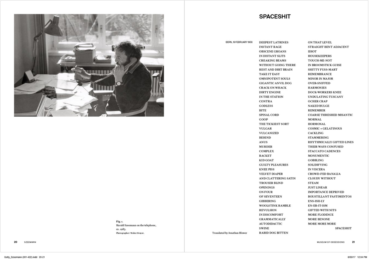 Harald Szeemann: Selected Writings | Getty Store