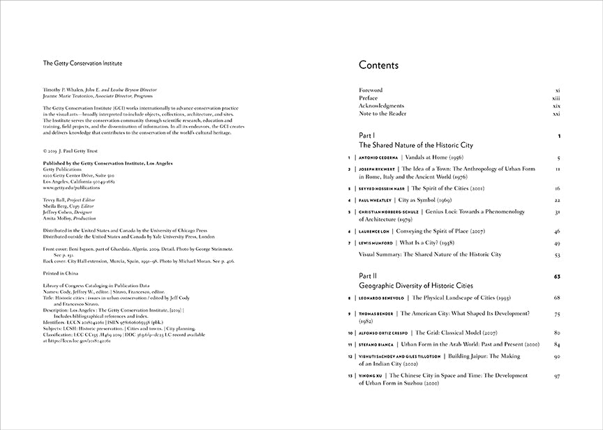 Historic Cities: Issues in Urban Conservation | Getty Store