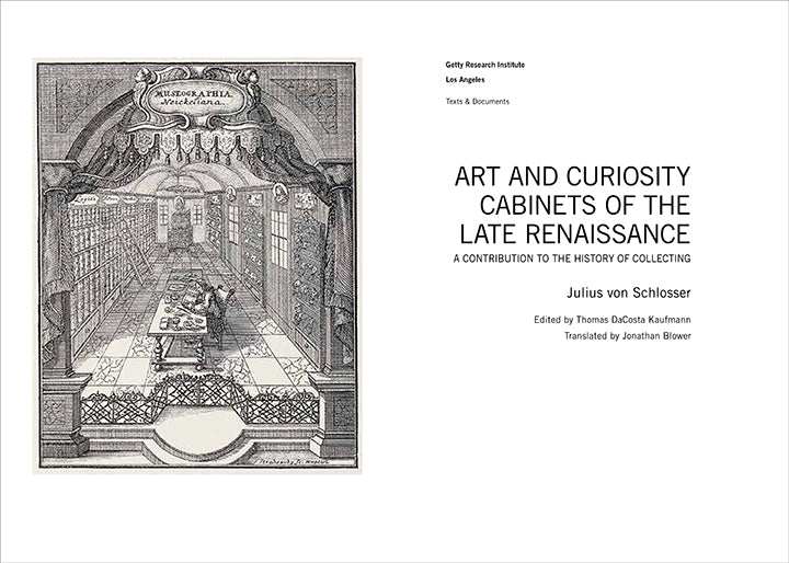 The Late Renaissance Art and Curiosity Cabinets of the Late Renaissance: A Contribution to ...