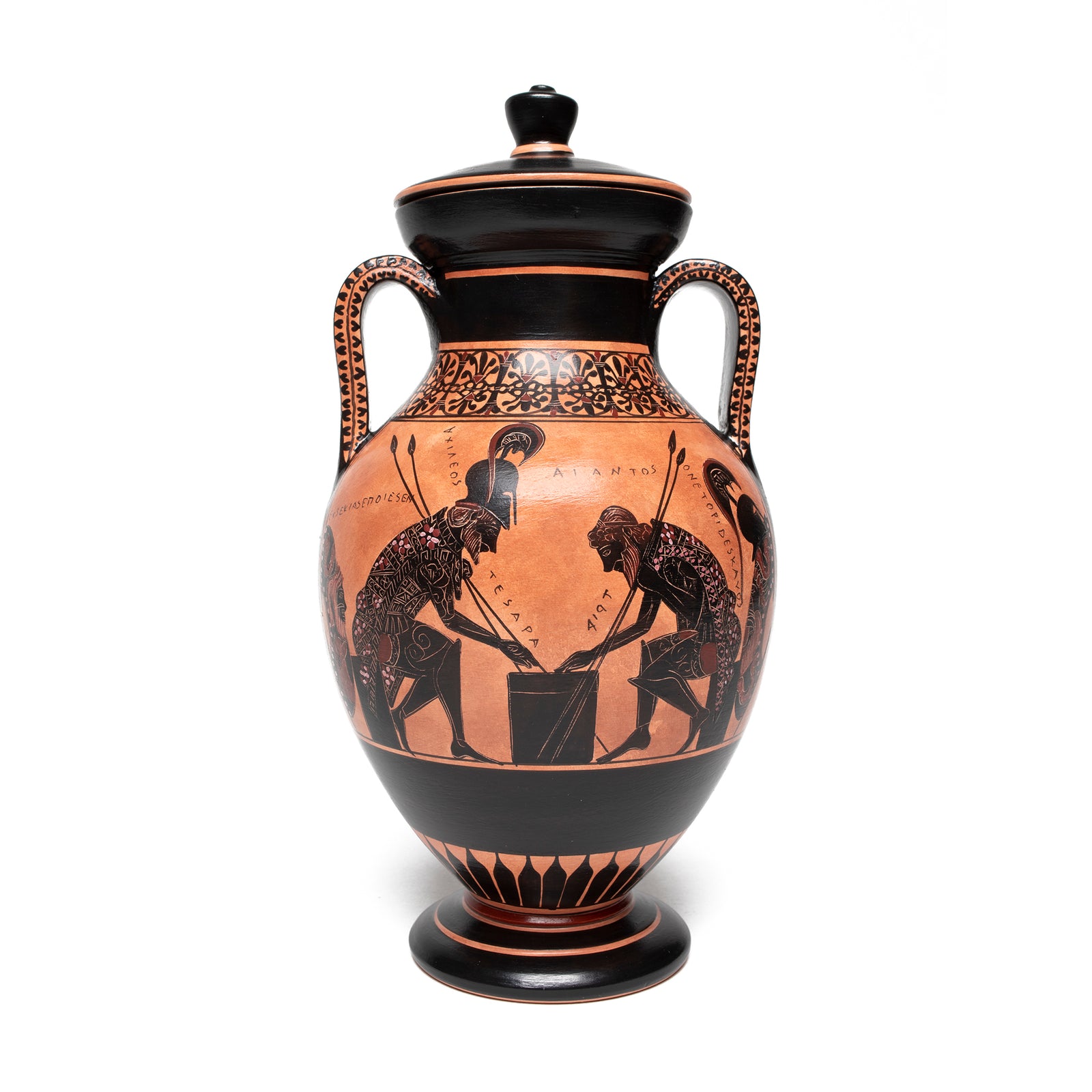 Greek Vase- Belly Amphora with Lid (8.5" H) | Getty Store