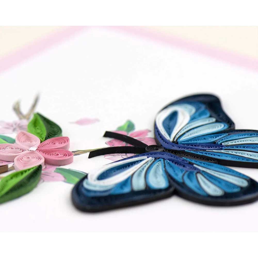 Quilled Card - Blue Butterfly