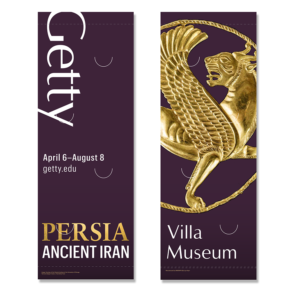 Getty Exhibition Banner (set of 2) - Persia: Ancient Iran and the Classical World