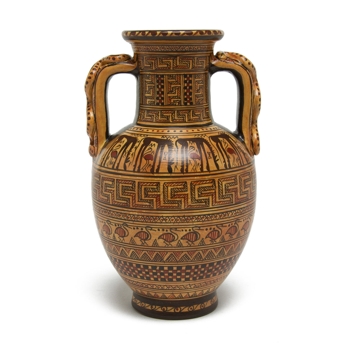 Greek Amphora Vase-Geometric Pattern | Getty Store