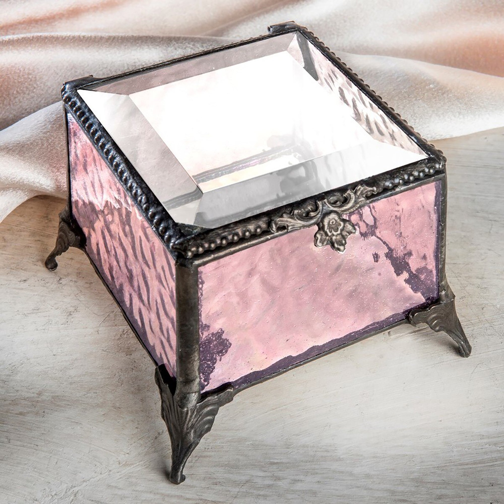 Rose Glass Jewelry Box | Getty Store
