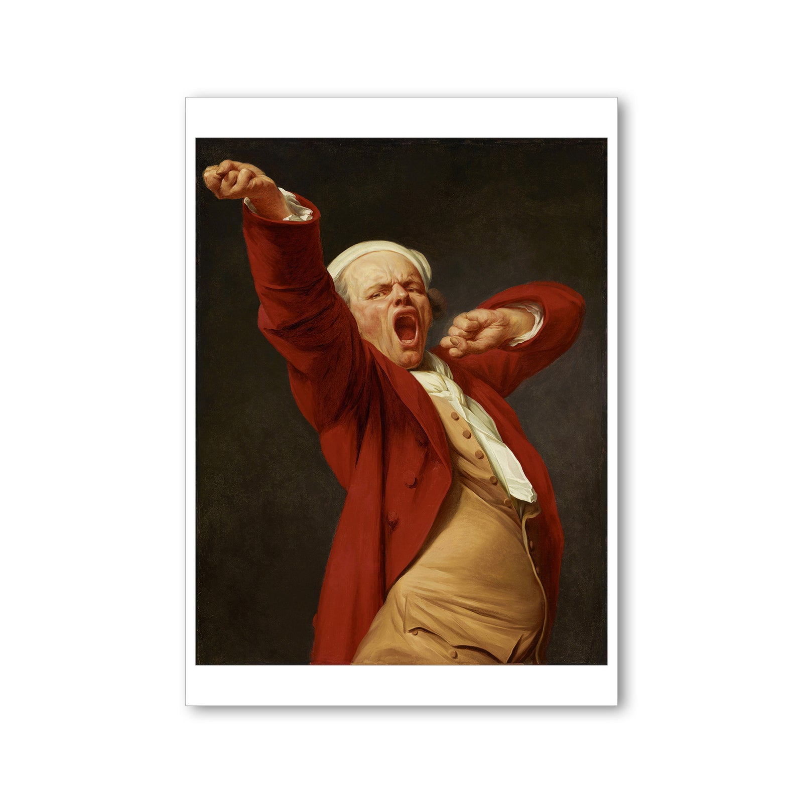 Decreux, Self Portrait Yawning Postcard | Getty Store