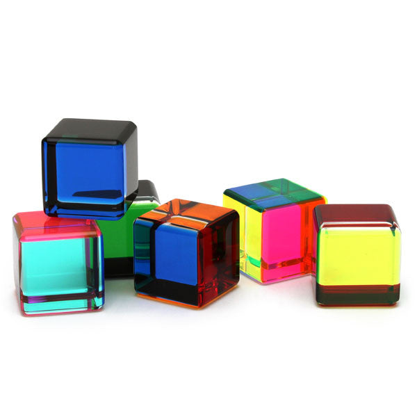 Vasa Small Multicolor Acrylic Cube -multiple colored cubes shown-sold Individually | Getty Store