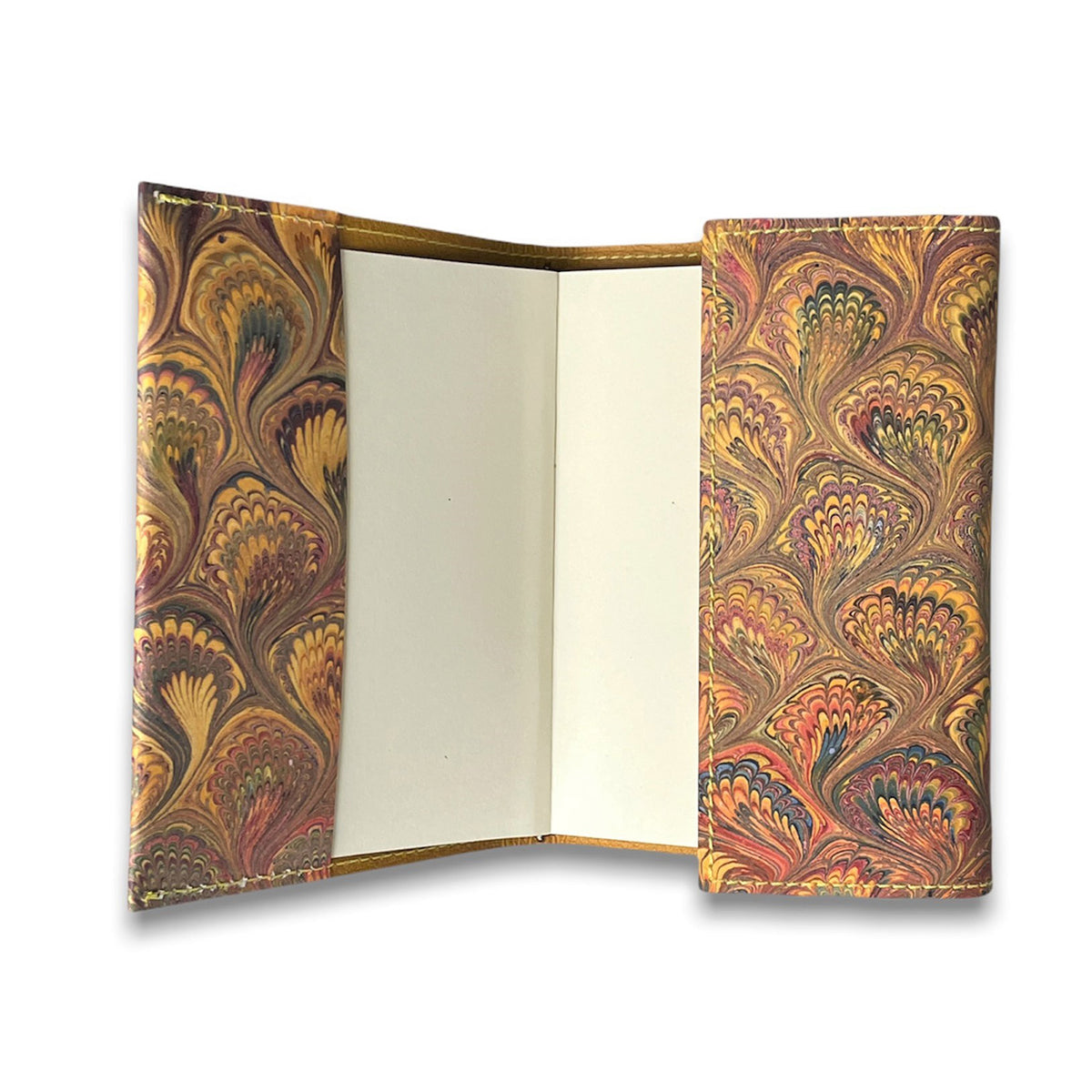Florentine Sketchbook Marble Gold Leather