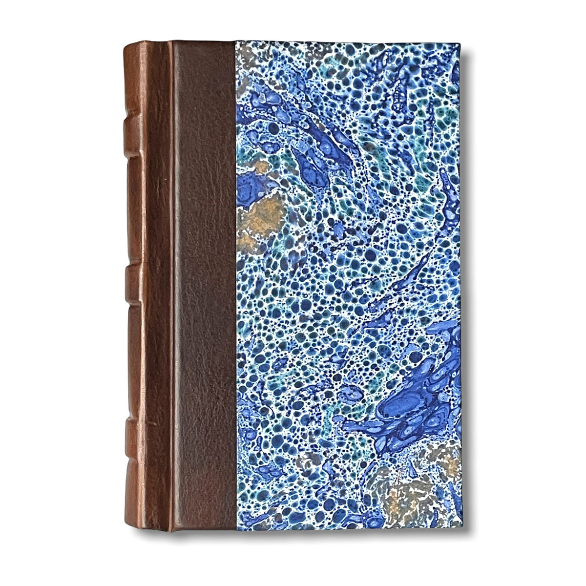 Blue Leather Marble Sketchbook