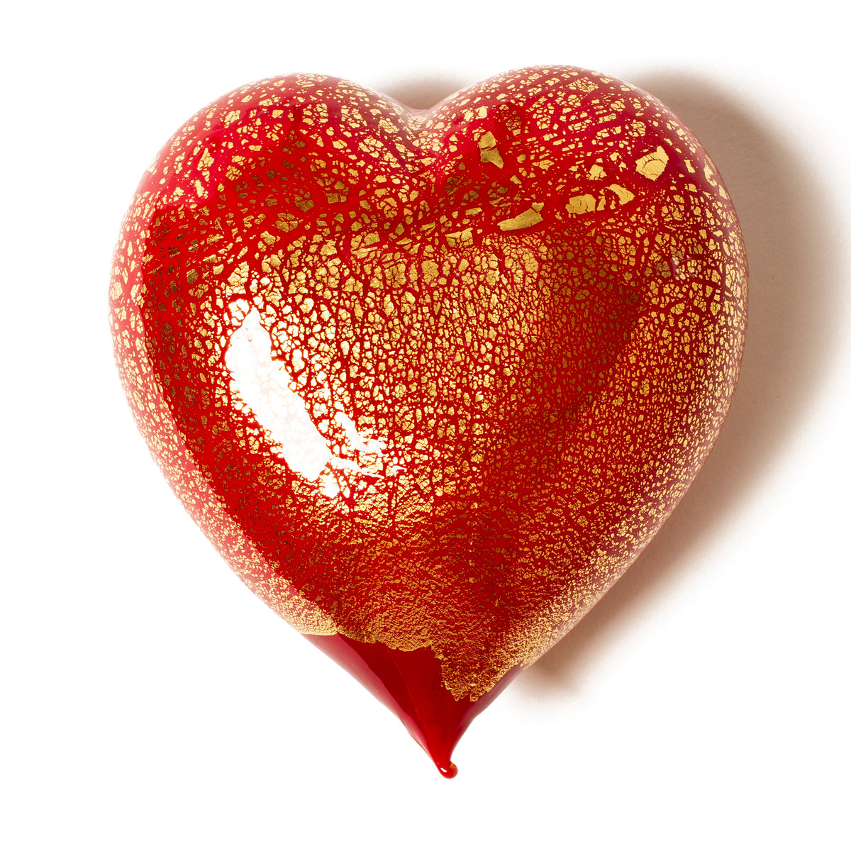 Handblown Murano Glass Heart - Large