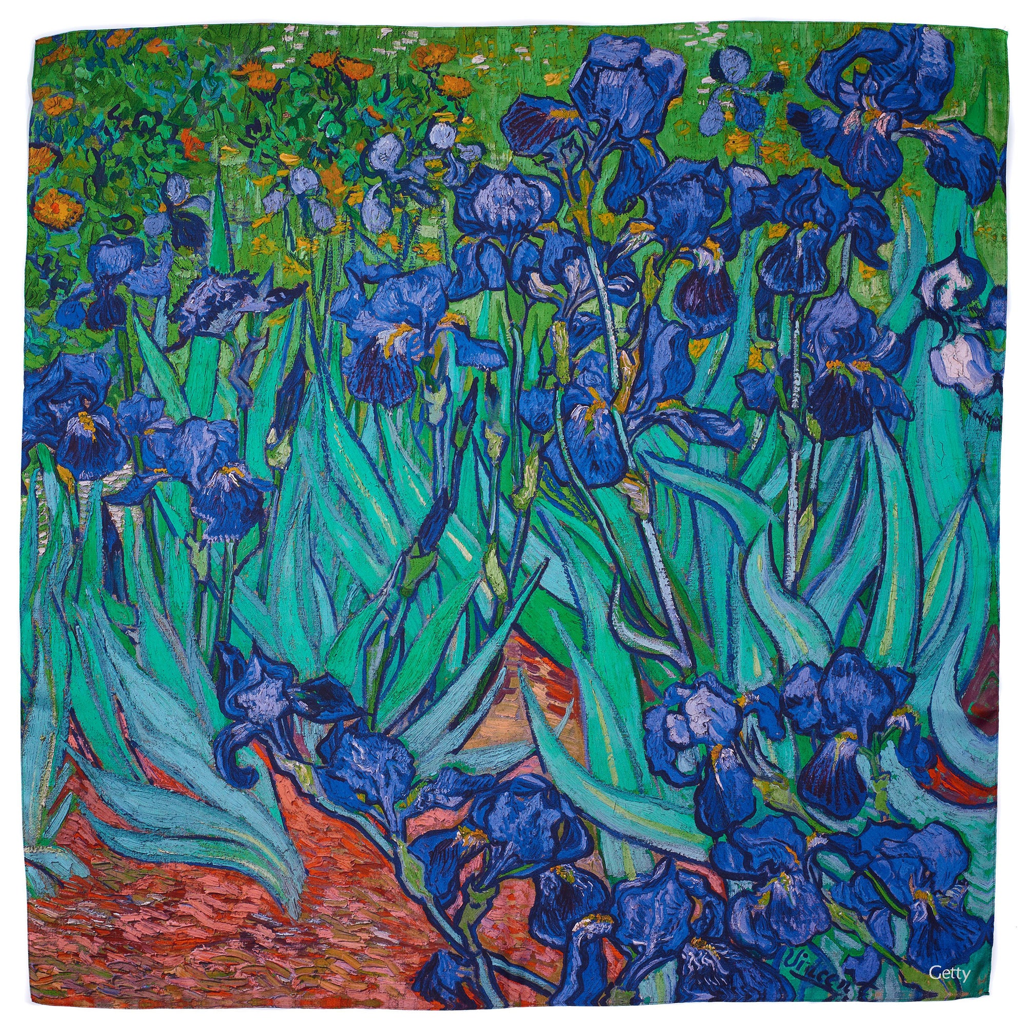 Van Gogh Irises Silk Scarf