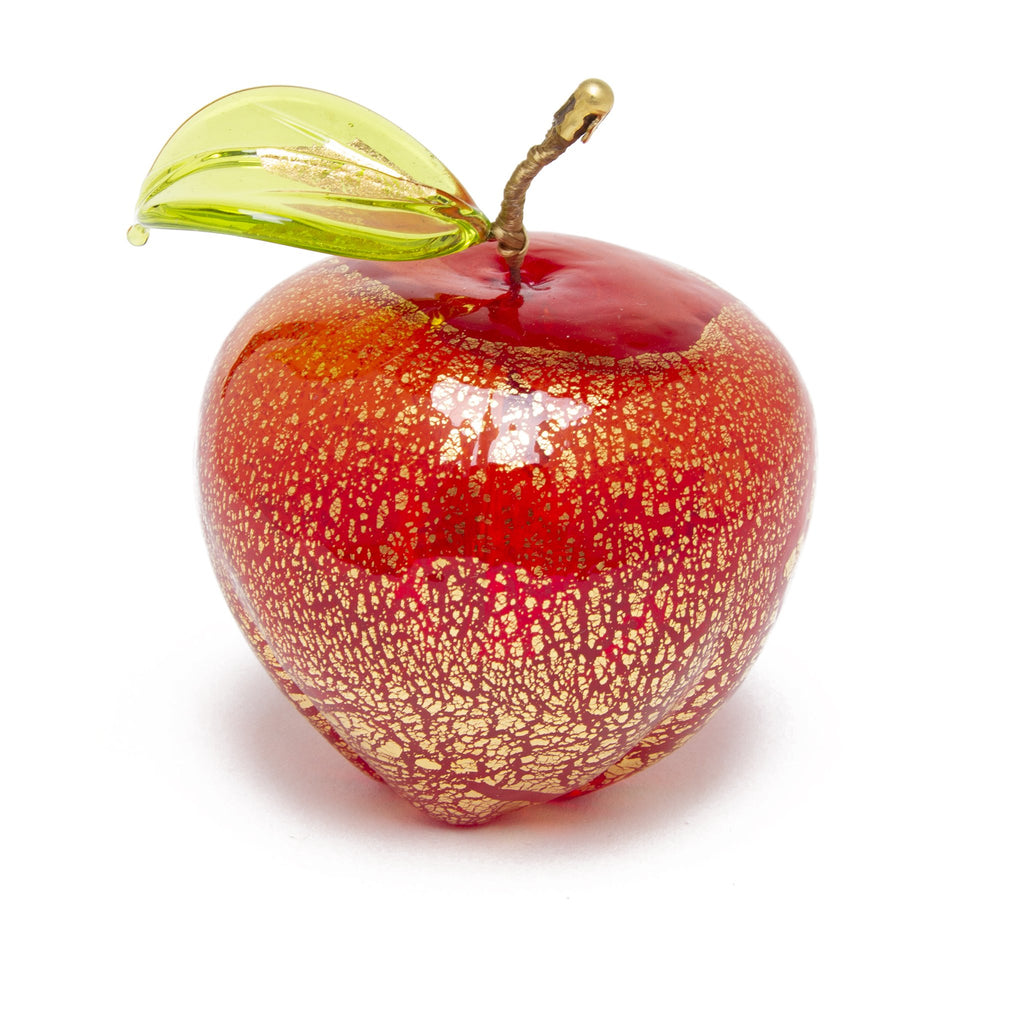 Polish hand blown glass apple planter 2024