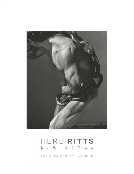 Herb Ritts Man with Chain Poster | Getty Store