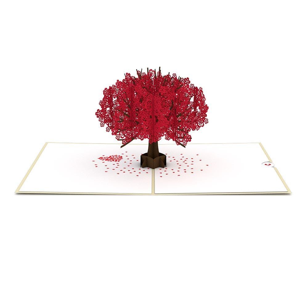 Pop-Up Notecard - Red Sakura Tree