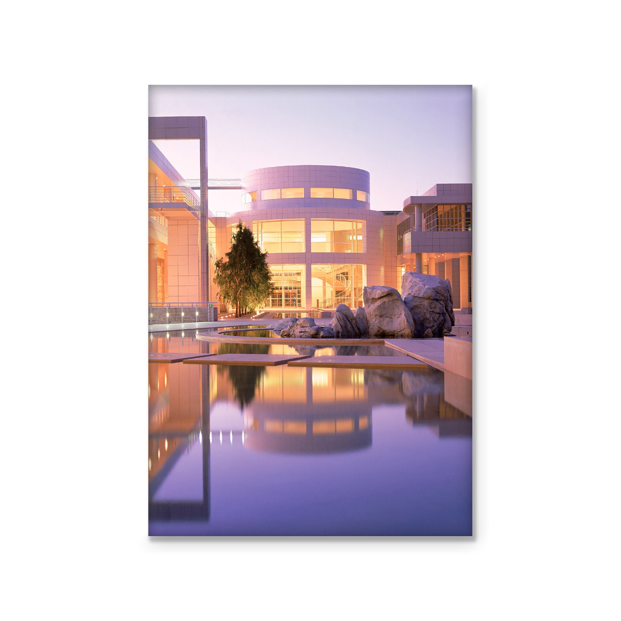 Magnet- Getty Center Courtyard at Dusk | Getty Store