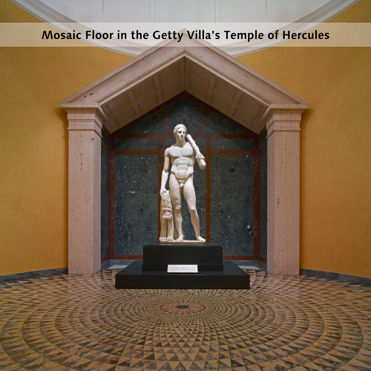 Hercules Mosaic Floor Clock-Temple of Hercules Inspiration artwork for Clock | Getty Store