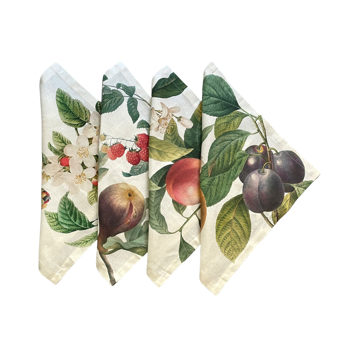 Linen Napkins - Fruit Love Pattern