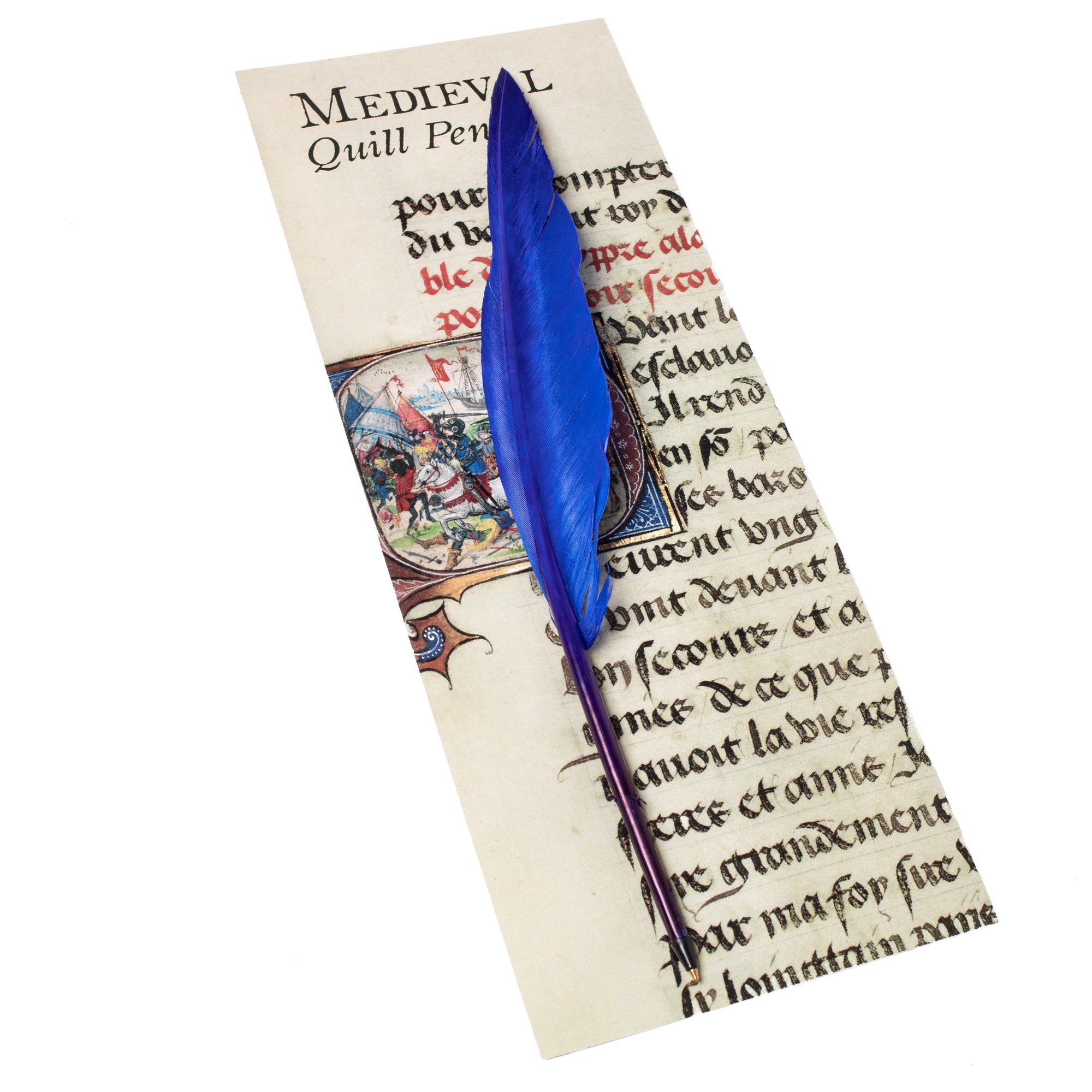 Ballpoint Feather Quill Pen-Initial Q-Red | Getty Store