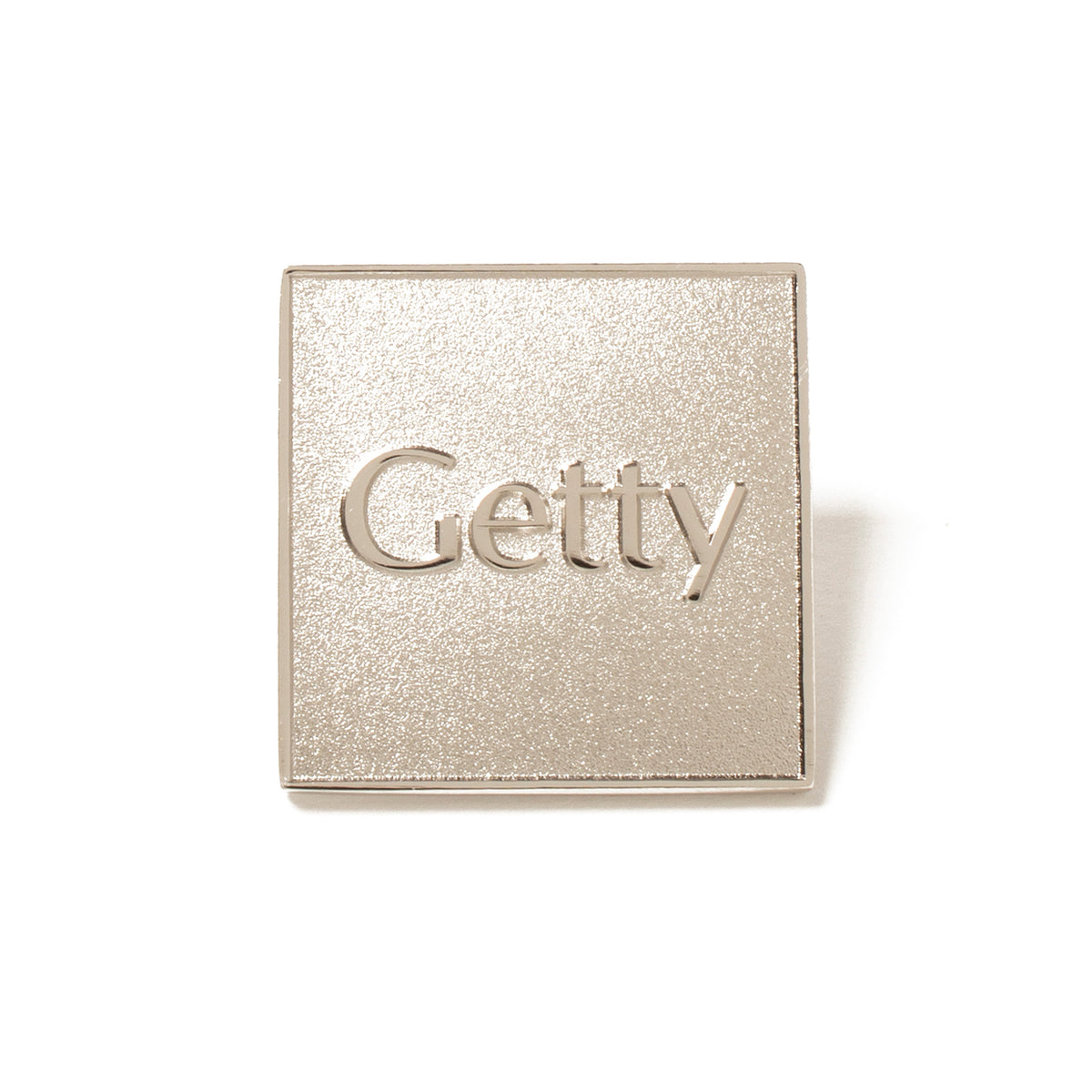 Getty Logo Collector Pin - Silver Tone