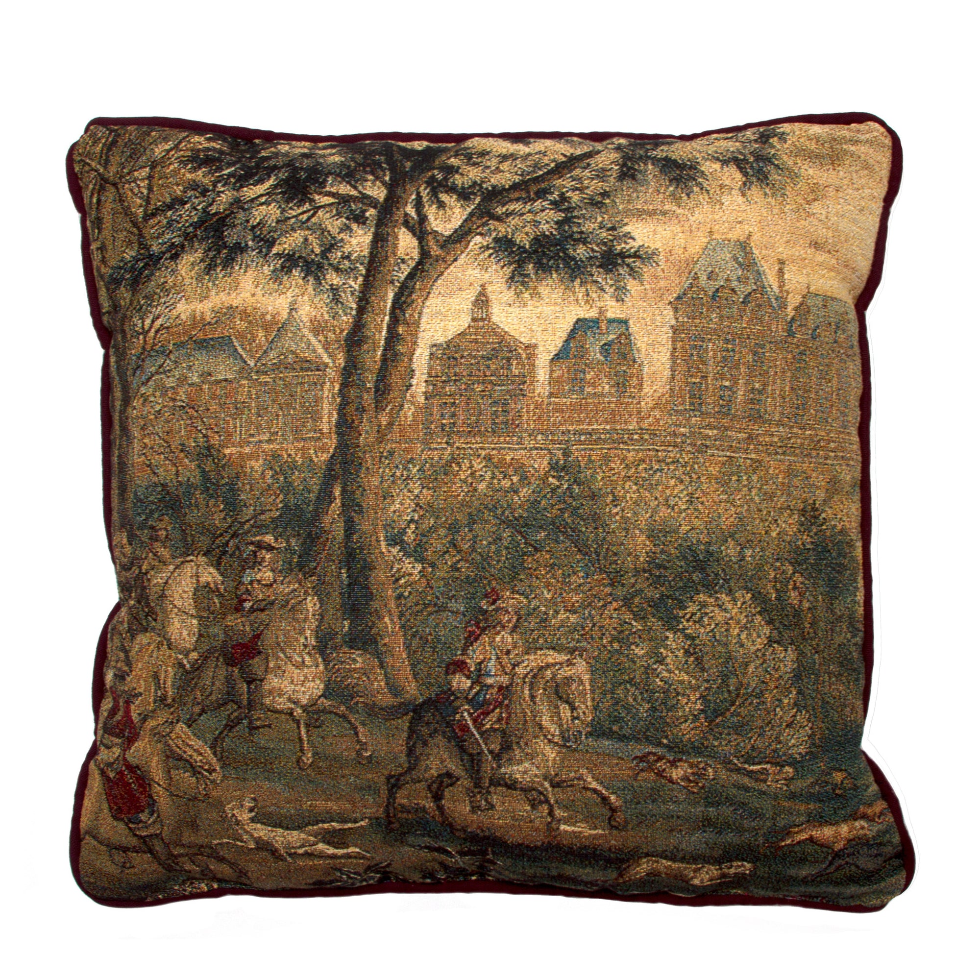 Chateau of Monceaux/Month of December-Tapestry Pillow | Getty Store
