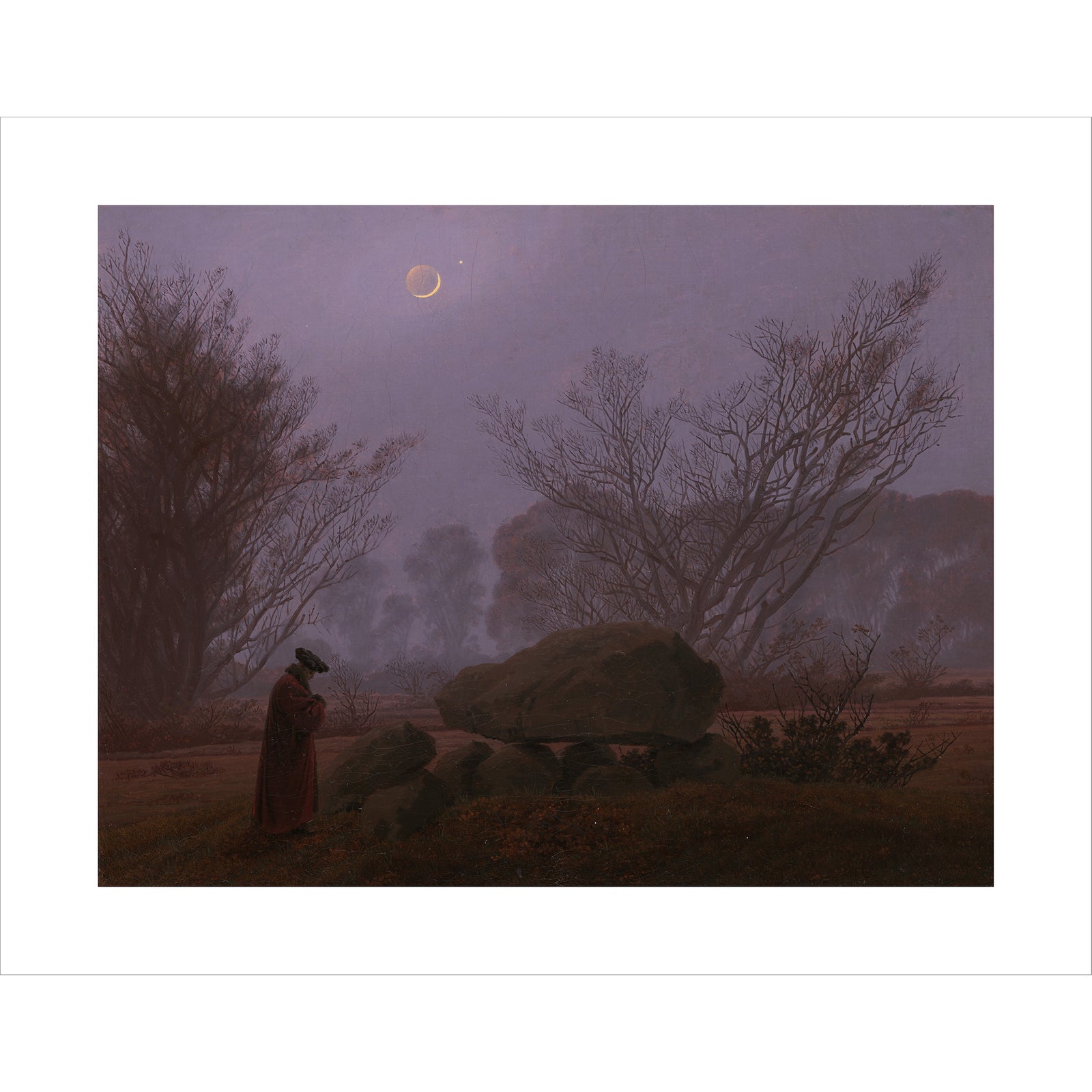 Friedrich, A Walk at Dusk, 11x14 inch Print | Getty Store