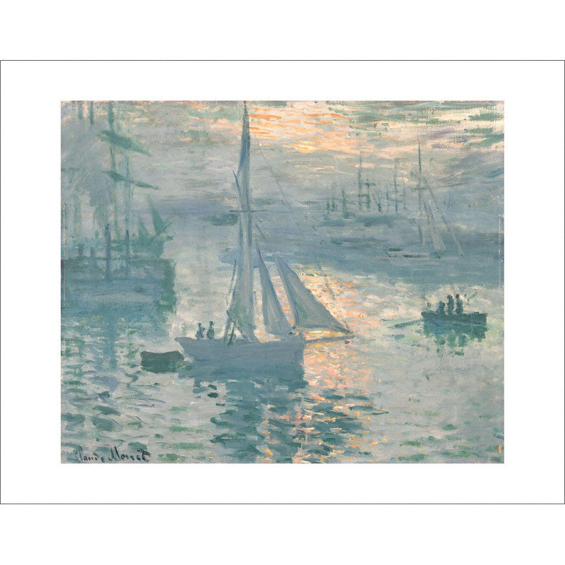 Monet-Sunrise (Marine) - 11&quot;x14&quot; Print | Getty Store