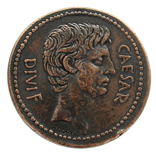 Roman Coin Reproduction - Caesar and Octavian Roman Imperial Sestertius