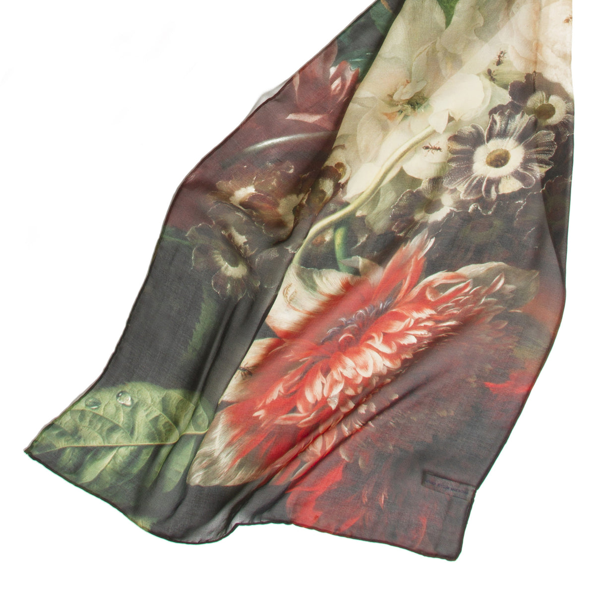 Vase of Flowers Silk Scarf detail of sheerness | Getty Store