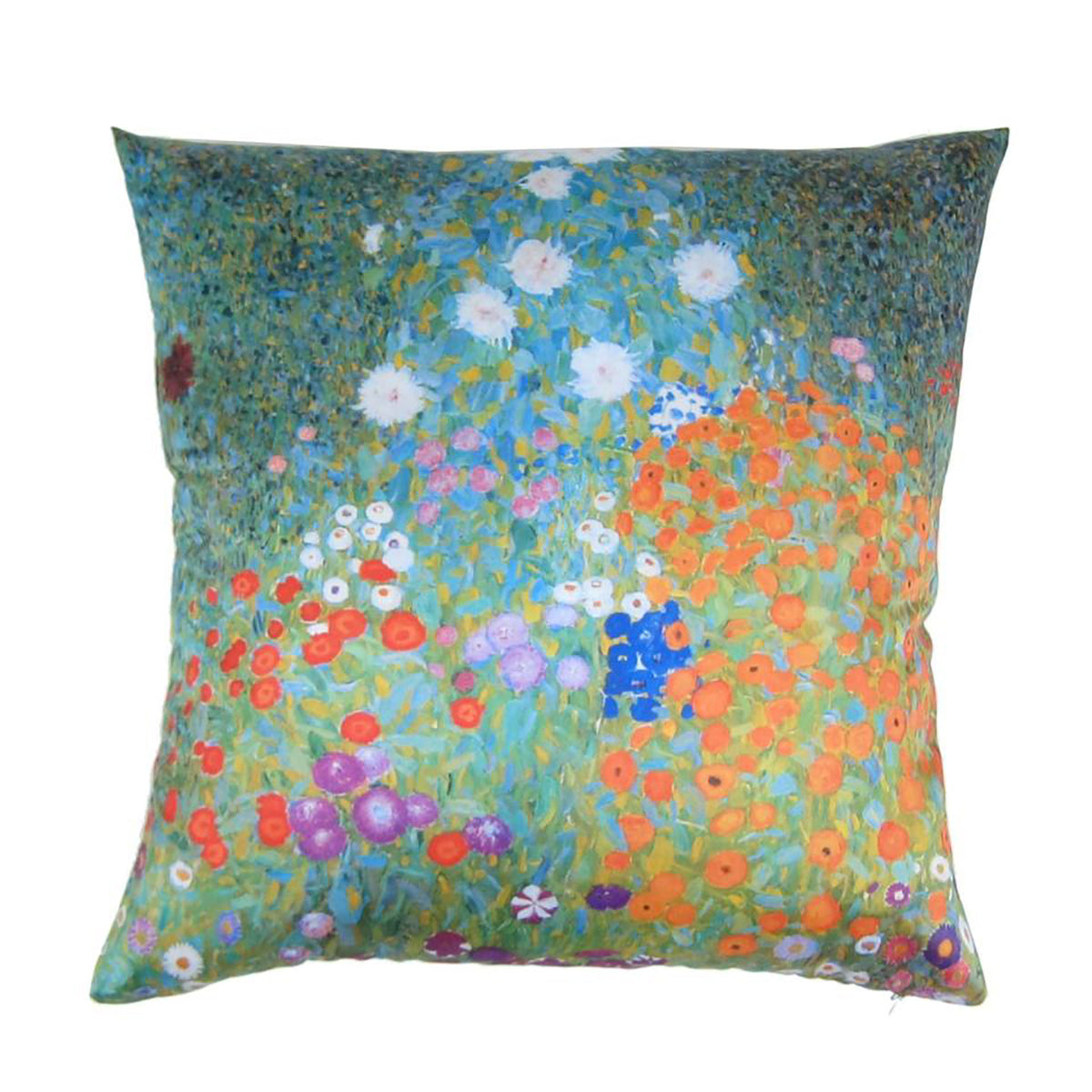 Gustav Klimt Flower Garden Decorative Pillow