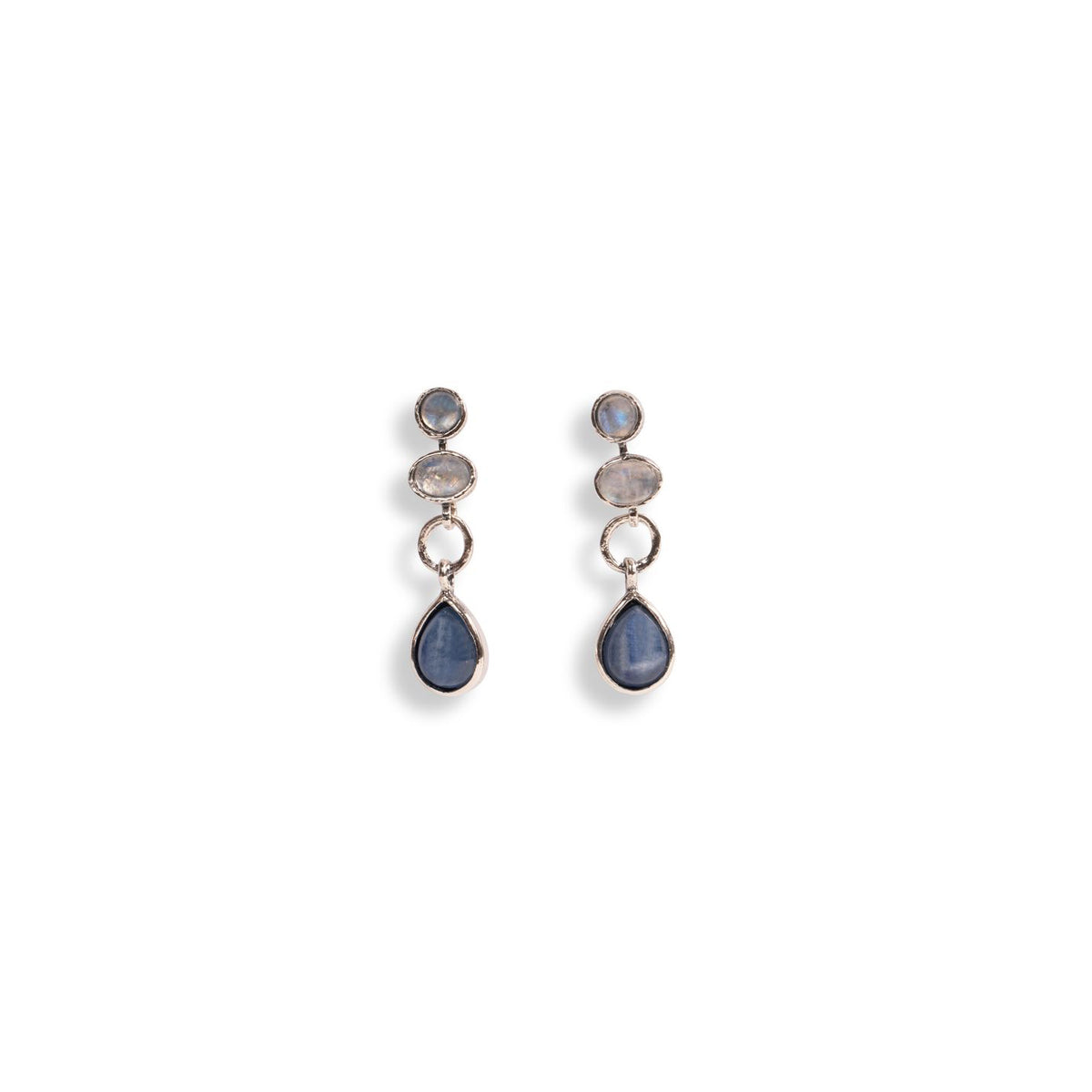 Labradorite and Kyanite Post Earrings